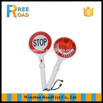 ABS LED flash light handheld roadway safety stop traffic warning sign