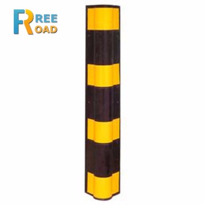 800mm height Round angle Parking Safety Square reflective rubber corner guard for walls