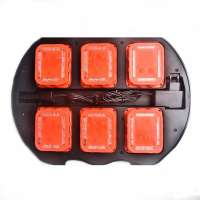 New Design Outdoor 6 Pack Rechargeable Traffic Warning Light Magnetic LED Road flare